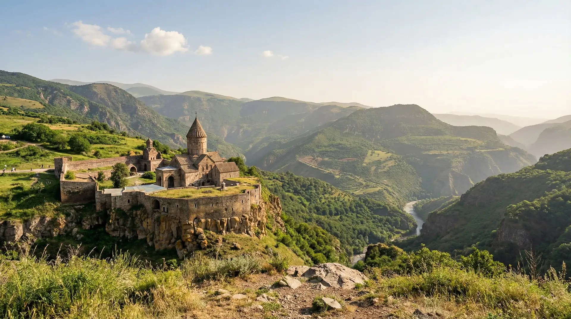 Ancient monastery of Khor Virap with Mount Ararat in the background in Armenia — OraVisa Armenia visa services from Dubai