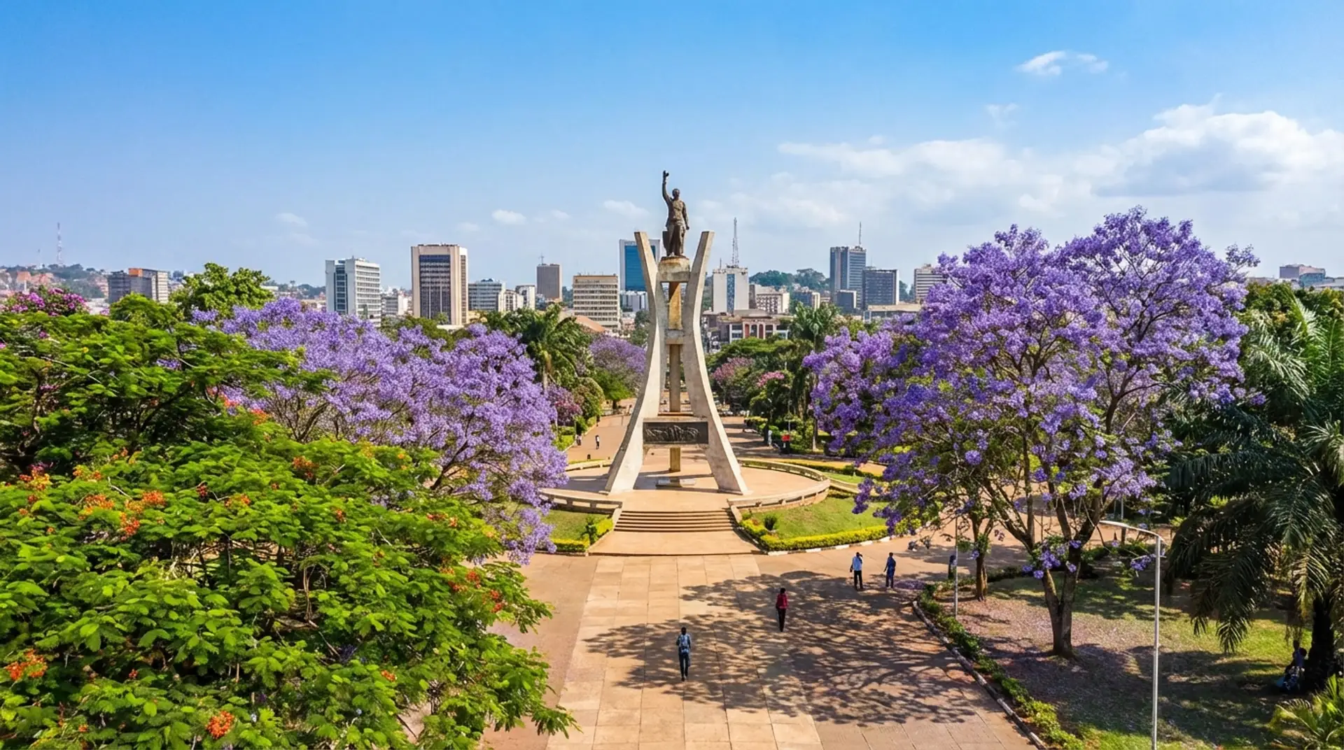 Mount Cameroon and lush tropical landscape with vibrant local scenery in Cameroon — OraVisa Cameroon visa services from Dubai