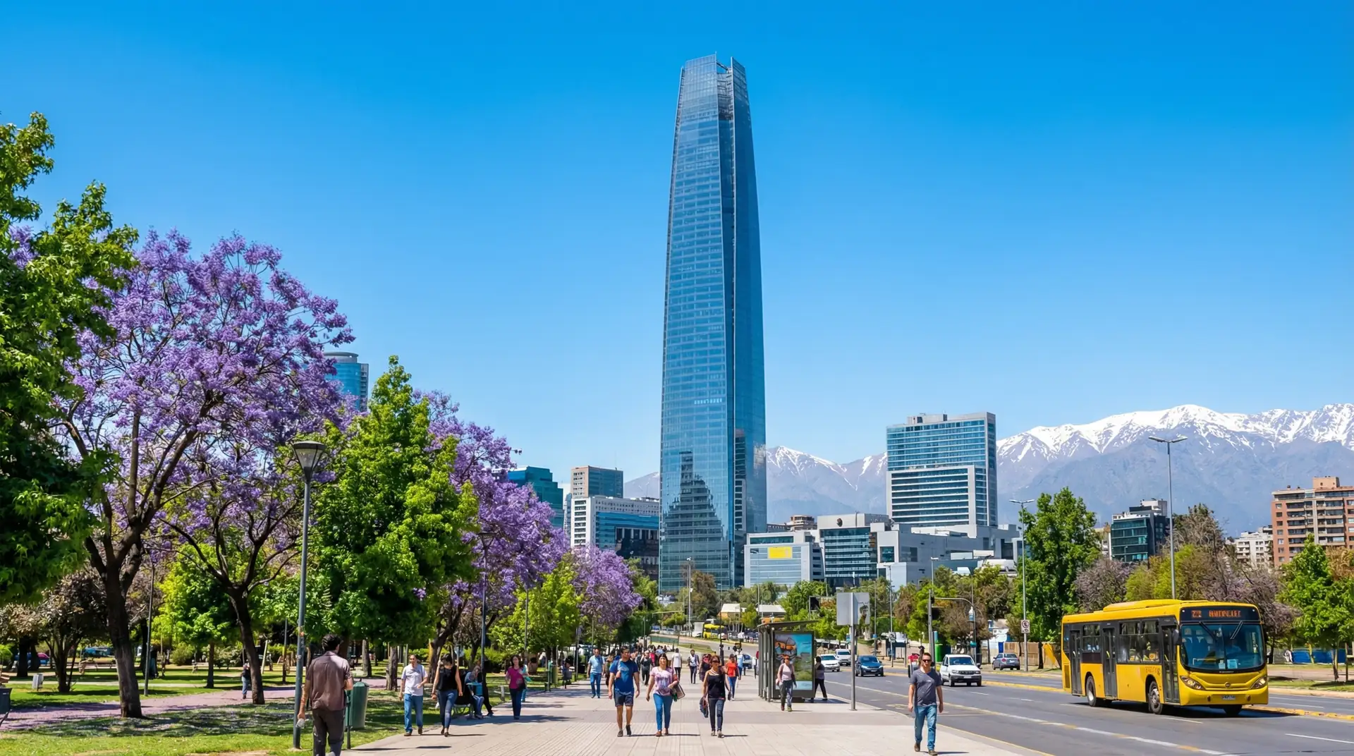 Torres del Paine mountain peaks with glacial lake in Patagonia Chile — OraVisa Chile visa services from Dubai