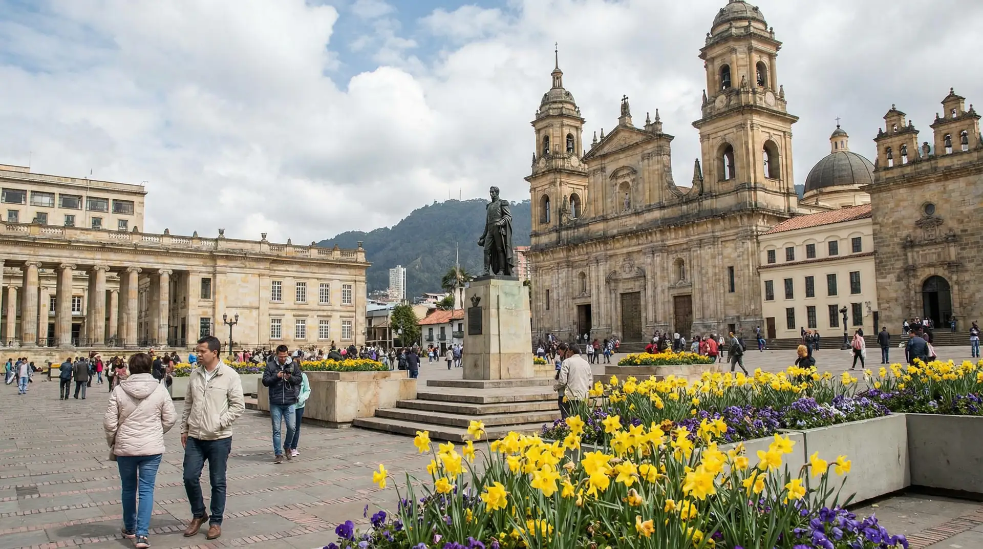Colorful colonial streets of Cartagena with historic architecture in Colombia — OraVisa Colombia visa services from Dubai