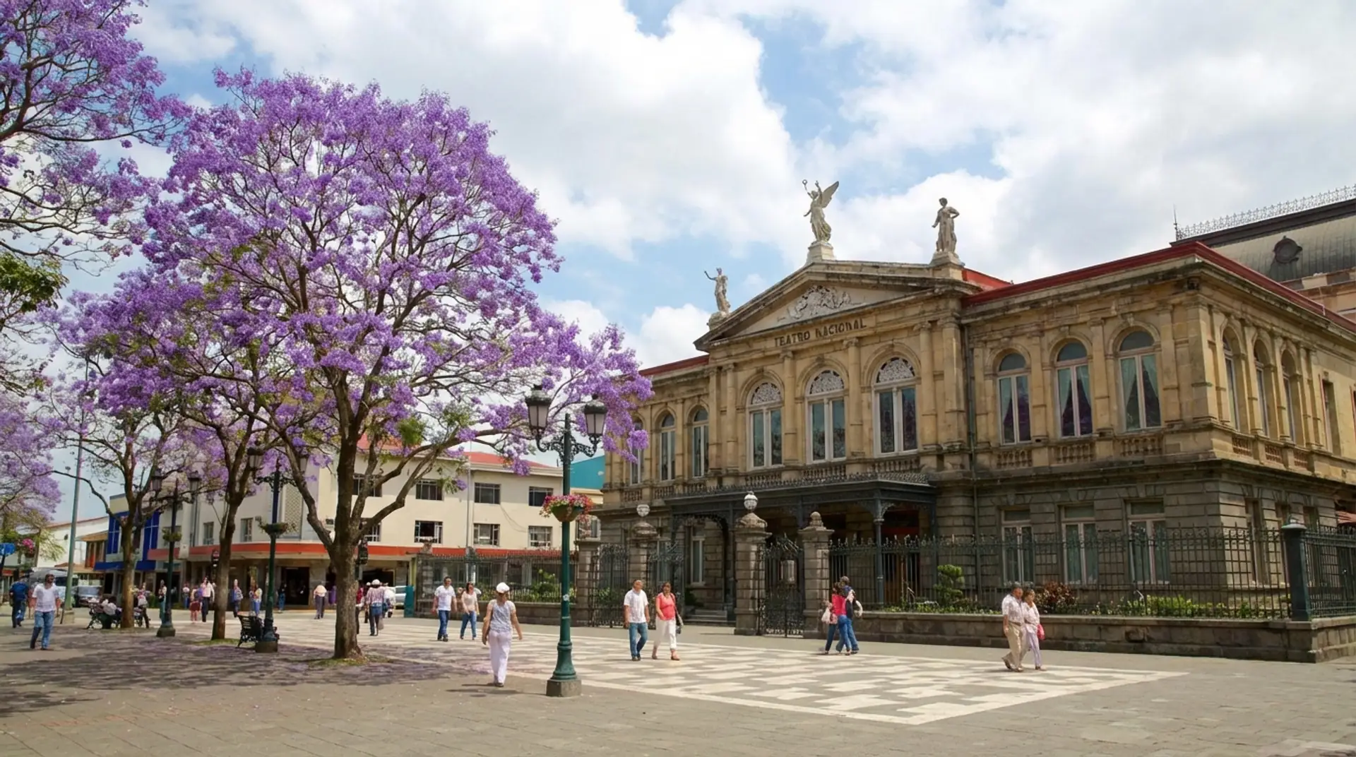 Lush Costa Rican rainforest with volcanic mountains and tropical wildlife — OraVisa Costa Rica visa services from Dubai