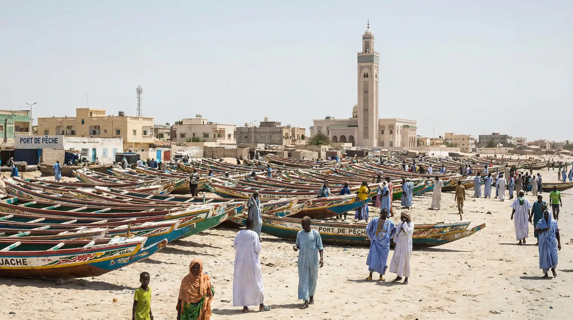 Chinguetti ancient mosque and Saharan desert landscape in Mauritania — OraVisa Mauritania visa services from Dubai