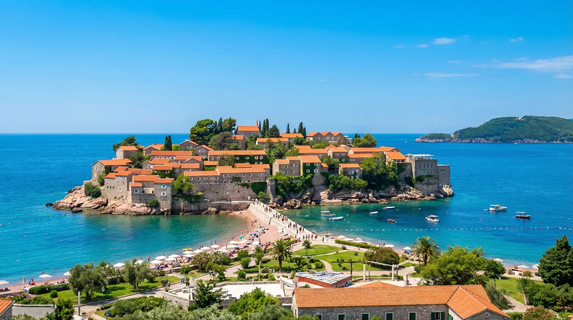 Bay of Kotor with medieval old town and dramatic mountains in Montenegro — OraVisa Montenegro visa services from Dubai