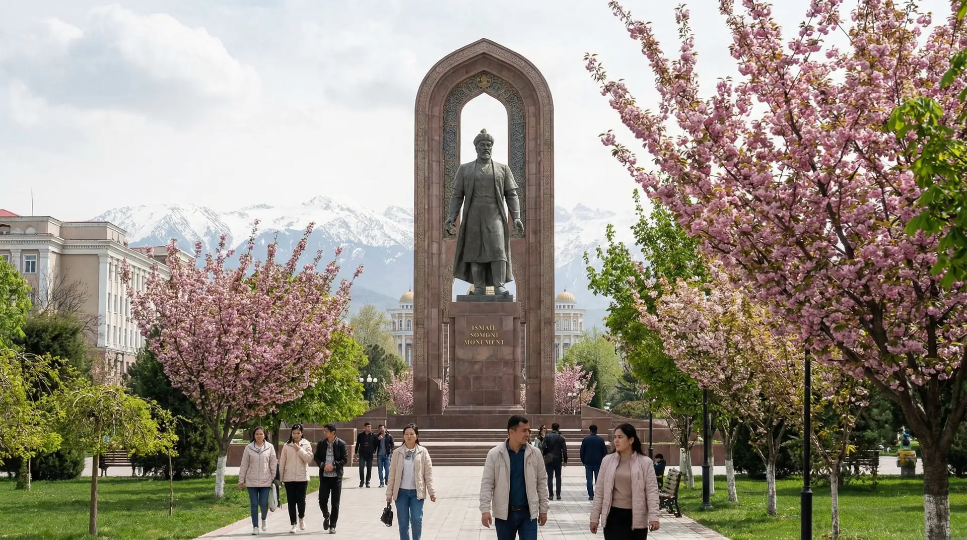 Pamir Highway winding through dramatic mountain valleys in Tajikistan — OraVisa Tajikistan visa services from Dubai